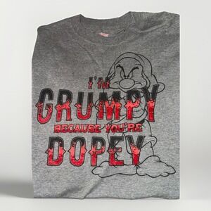 Disney Parks Grumpy Dopey Dwarf T-Shirt Size XL